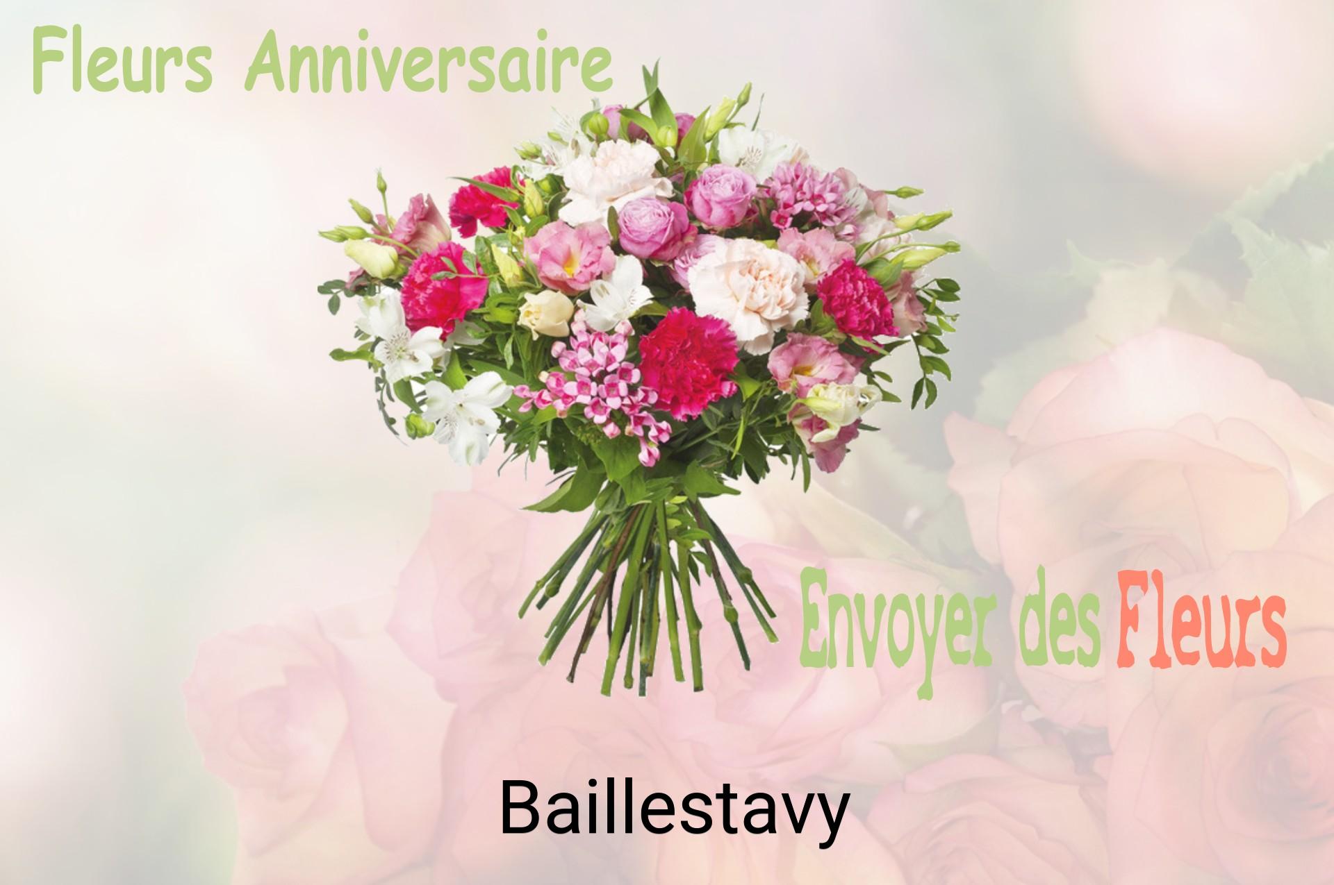 Bouquet de fleurs d’anniversaire livré à Baillestavy